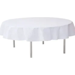 Nappe De Noel Ronde En Tissu Intiss 240 Cm