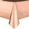 Nappe En Plastique Rectangulaire Rose Gold 135X270Cm
