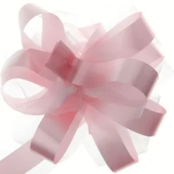 Noeud Automatique En Tulle Rose X 5 Pi Ces
