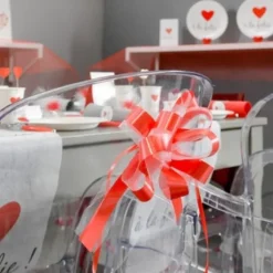 Noeud Automatique En Tulle Rose X 5 Pi Ces