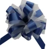 Noeud En Tulle Bleu Marine 50Cm X2