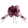 Noeud En Tulle Bordeaux 50Cm X2