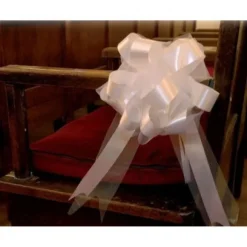 Noeud En Tulle Chocolat 50Cm X2