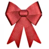 Noeud Paillet Decoration Noel Rouge 50Cm