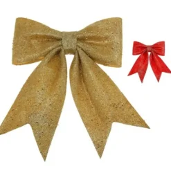 Noeud Papillon Paillet De Noel Rouge Or