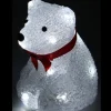 Ours Assis Lumineux En Acrylique 16 Led