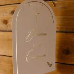 Pancarte Bienvenue A Notre Communion Puret