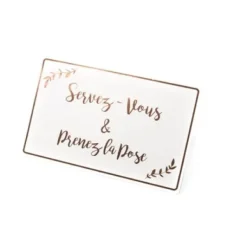 Panneau Servez Vous Et Prenez La Pose Rose Gold
