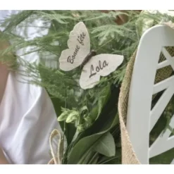 Papillon Naturel Avec Clips X 4 Pi Ces