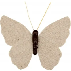 Papillon Naturel Avec Clips X 4 Pi Ces