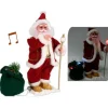 Pere Noel Automate Avec Sac Cadeau Musical