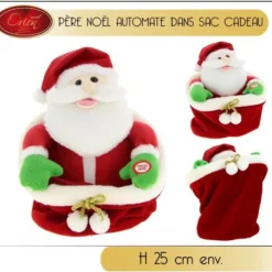 Pere Noel Automate Dans Sac Cadeau Musical