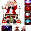 Pere Noel Automate Joue Au Clavier / Batterie