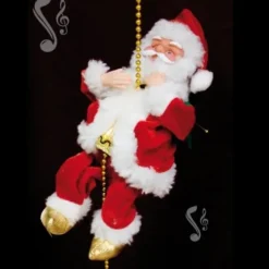 Pere Noel Automate Musical Sur Corde