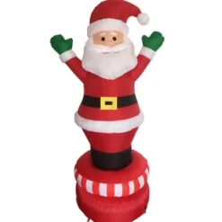 Pere Noel Gonflable Pas Cher Qui Tourne 180Cm