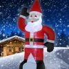 Pere Noel Lumineux Gonflable 120Cm