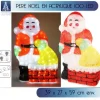 Pere Noel Noel Lumineux En Acrylique 100 Led Pour Décoration Ext Rieur
