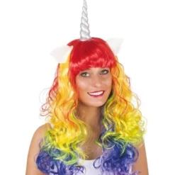 Perruque Licorne Multicolore