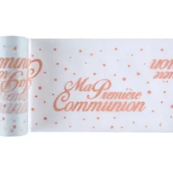 Petit Chemin De Table Communion Corail