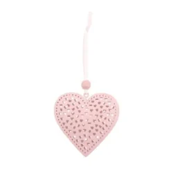 Petit Coeur M Tal Perc Rose 7Cm