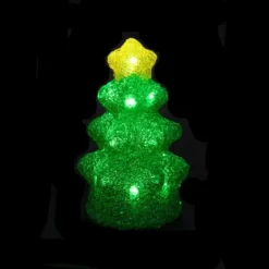 Petit Sapin Lumineux Vert Avec Etoile Acrylique