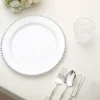 Petite Assiette Plastique Perle Argent X 6 Pi Ces