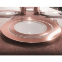 Petite Assiette Plastique Daytona Rose Gold X 6 Pi Ces