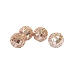 Petite Boule A Facette Rose Gold X 4 Pi Ces