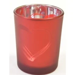 Photophore Decor Coeur Rouge