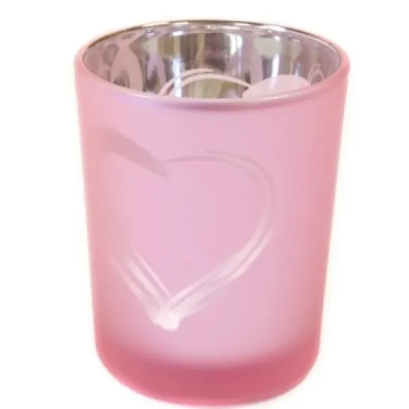 Photophore Decor Coeur Rose