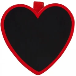 Pince Ardoise Coeur Rouge X 6 Pi Ces