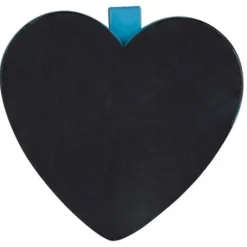 Pince Ardoise Coeur Turquoise X 6 Pi Ces