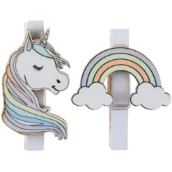 Pince En Bois Licorne X 6 Pi Ces