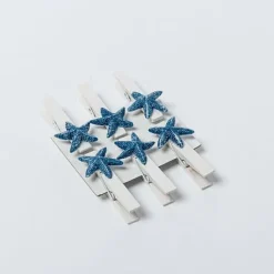 Pince Marque Place Etoile De Mer X 6 Pi Ces