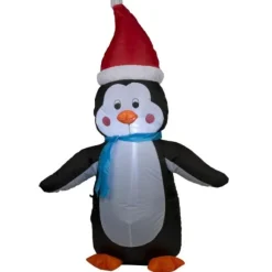 Pingouin Lumineux Gonflable 120Cm
