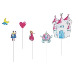 Pique G Teau Bois Et Carton Princesses X6Pcs