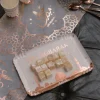 Plateau En Carton Oriental Rose Gold X 5 Pi Ces