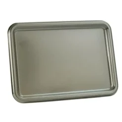 Plateau En Plastique Argent R Utilisable Lunch 35 X 24Cm X 2 Pi Ces