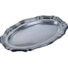 Plateau En Plastique R Utilisable Argent Ovale X 2 Pi Ces