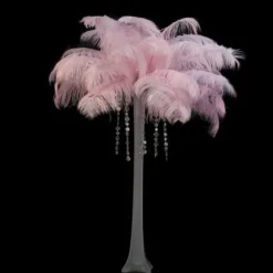 Plume D'Autruche Rose G Ante 55-60Cm