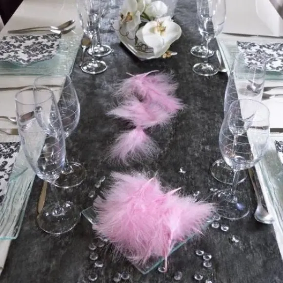 Plume De D Coration Bleu Ciel 7Cm X 20 Pi Ces