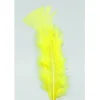 Plumes Pieds Plats Jaune X100Pcs