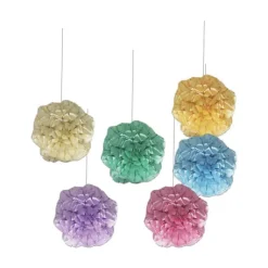Pompons Suspendre Pastel 30Cm X6Pcs