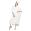 Poncho Licorne Blanc Taille Adulte