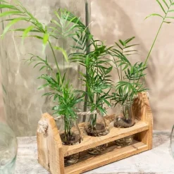 Porte 3 Bouteilles En Bois Avec Anse Jute