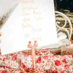 Porte Menu M Tal Rose Gold 8Cm