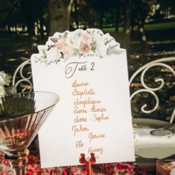 Porte Menu M Tal Rose Gold 8Cm