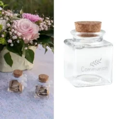 Pot Encrier Communion En Verre Transparent