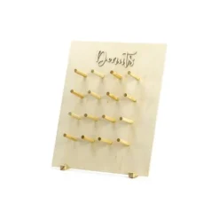 Pr Sentoir Donuts En Bois Naturel