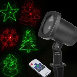 Projecteur De Noel Laser Anim 5 Images Rouge Vert